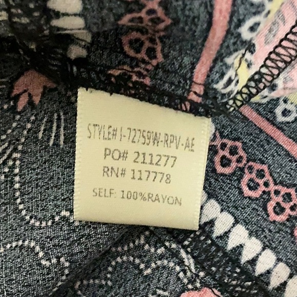 NWT LoveStitch dress Maxi Love Stitch bohemian rayon tiered elastic waist S - Picture 14 of 14